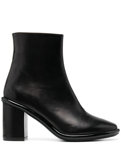 Shop Roberto Festa Commy 90mm Leather Ankle Boots In Schwarz