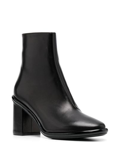 Shop Roberto Festa Commy 90mm Leather Ankle Boots In Schwarz