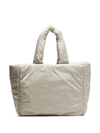 Shop N°21 Logo-plaque Puffer Tote In Nude