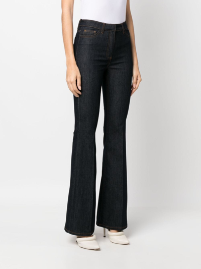 Twinset Mid-rise Flared Jeans In Blau