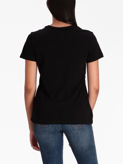 Shop Armani Exchange Logo-print Short-sleeve T-shirt In Schwarz