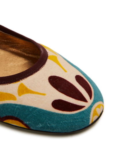 La Doublej Winter Ballerina Flats In Blau