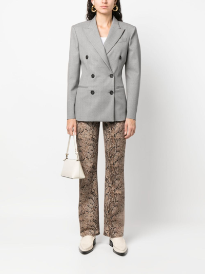 Armarium Sophisticated Double-breasted Wool Jacket For Fall/winter 2024 In Grau