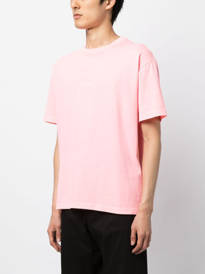 Shop Apc Kyle Cotton T-shirt In Rosa