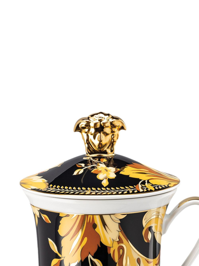 Versace Vanity Porcelain Lid Mug In Mehrfarbig