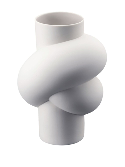 Shop Rosenthal Node Sculpted Vase In Weiss