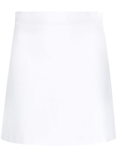 Shop Atu Body Couture High-waist A-line Mini Skirt In Weiss