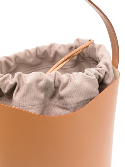 Shop Il Bisonte Roseto Bucket Shoulder Bag In Braun