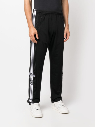 Shop Adidas Originals Logo-patch Track Trousers In Schwarz