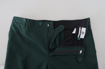 Shop Bencivenga Dark Green Cotton Skinny Men Men's Pants