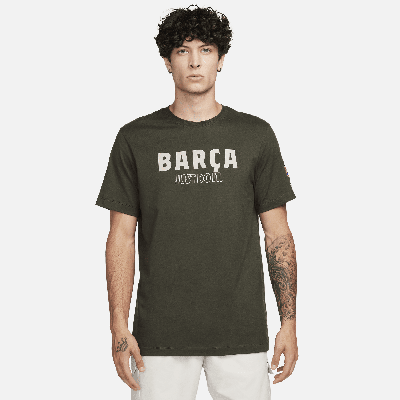 Shop Nike Fc Barcelona Jdi  Men's T-shirt In Green