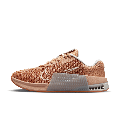 Shop Nike Women's Metcon 9 Workout Shoes In Brown