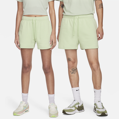 Shop Nike Women's  Sportswear Club Fleece Mid-rise Shorts In Green