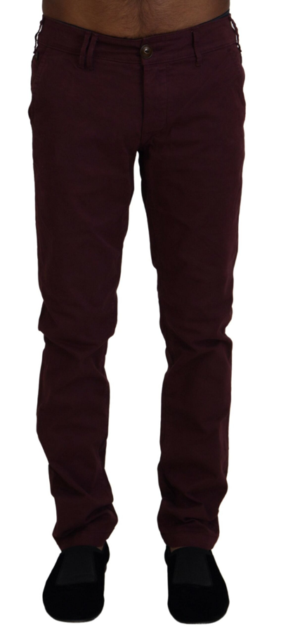 Shop Cycle Maroon Cotton Stretch Skinny Casual Men Men's Pants