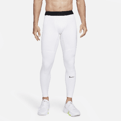 Nike Pro Warm Dri-fit Tights In White