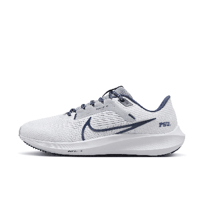Shop Nike Men's Pegasus 40 (penn State) Road Running Shoes In White