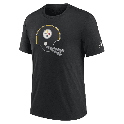 Shop Nike Pittsburgh Steelers Rewind Logo  Men's Nfl T-shirt In Black