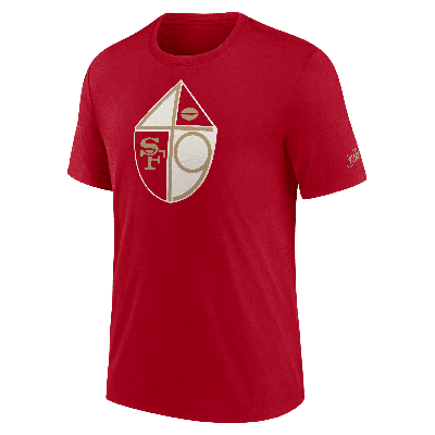 Shop Nike San Francisco 49ers Rewind Logo  Men's Nfl T-shirt In Red