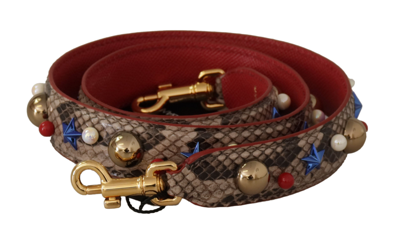 Dolce & Gabbana Python Studded Bracelet