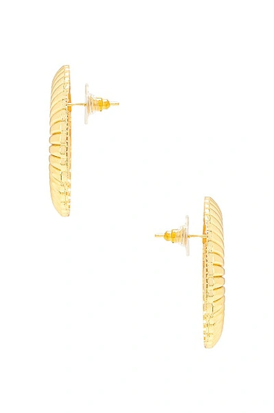 Shop Jordan Road Jewelry Vintage Shell Earrings In 18k Gold Plated Brass