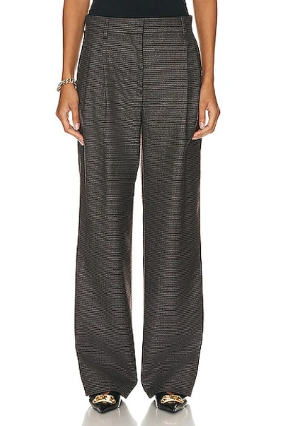 Shop Burberry Tailored Pant In Grey & Red Melange