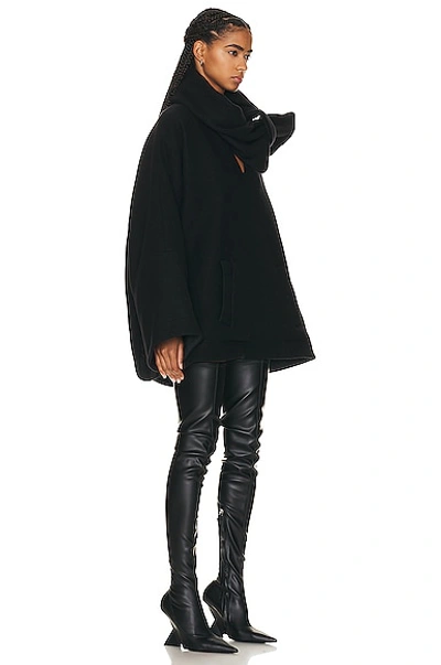 Attico Anorak With Ribbon In Black