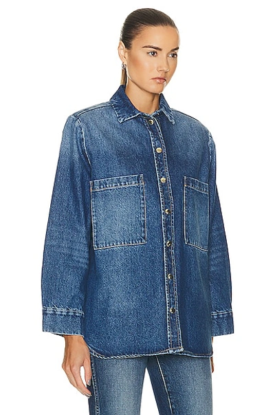 Shop Iro Pampelo Shirt In Mid Blue Used