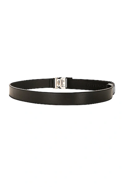 Shop Givenchy 4g Release Buckle Belt 35mm In Black