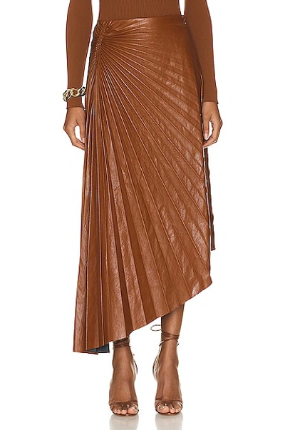Shop A.l.c Tracy Skirt In Cognac