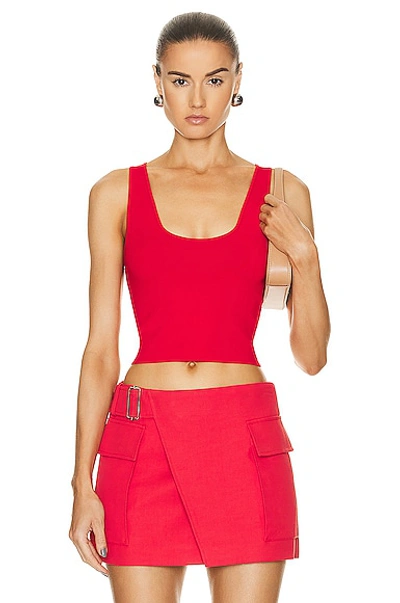 Shop A.l.c Cleo Top In Vibrant Red