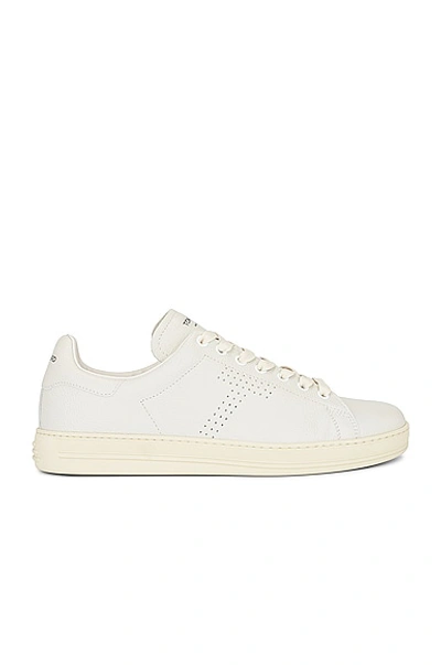 Shop Tom Ford Low Top Sneaker In Butter & Cream