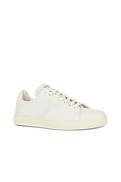 Shop Tom Ford Low Top Sneaker In Butter & Cream