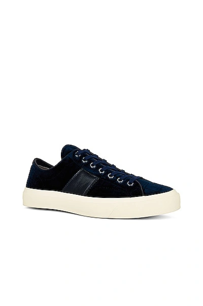 Tom Ford Logo-print Low-top Sneakers In Black