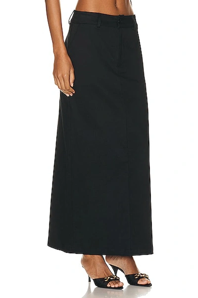 Shop Sablyn Patricia Twill Skirt In Black
