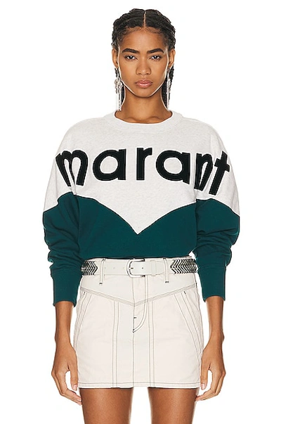 Shop Isabel Marant Étoile Houston Sweatshirt In Teal