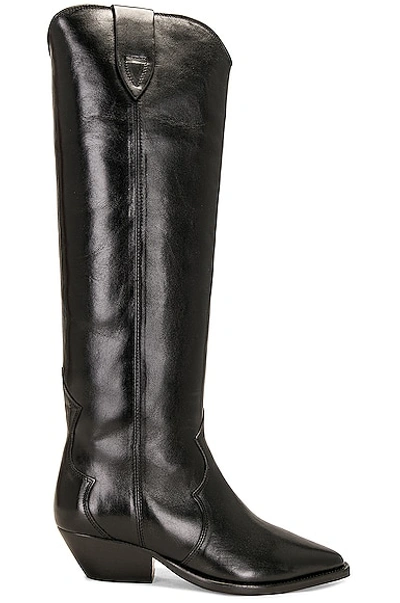 Isabel Marant Marant Denvee 40mm Knee High Boots In Black
