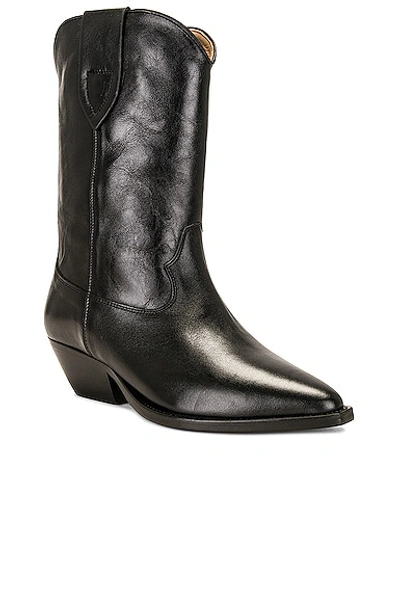 Isabel Marant 60mm Luliette Leather Ankle Boots In Black