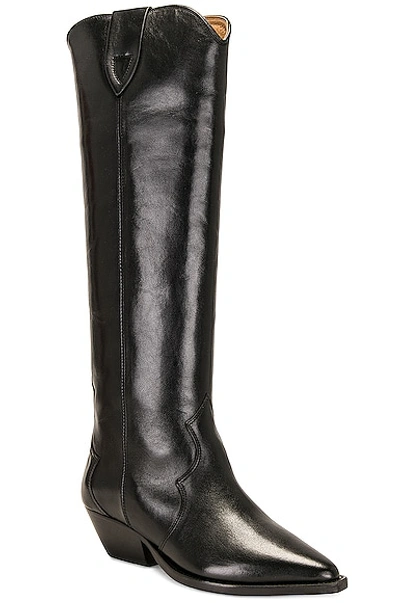Isabel Marant Marant Denvee 40mm Knee High Boots In Black
