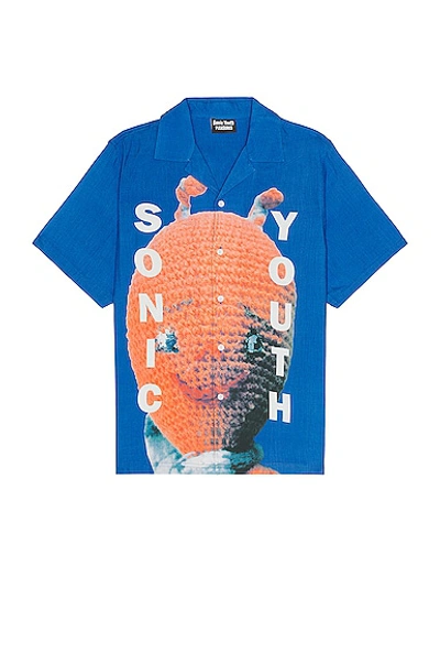 Shop Pleasures X Sonic Youth Alien Shirt In Blue