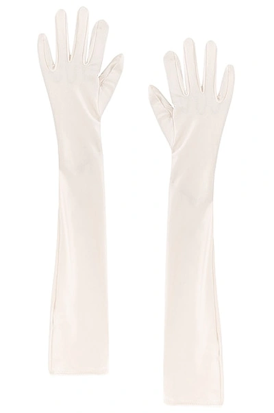 Shop Anna October Manon Gloves In Ivory
