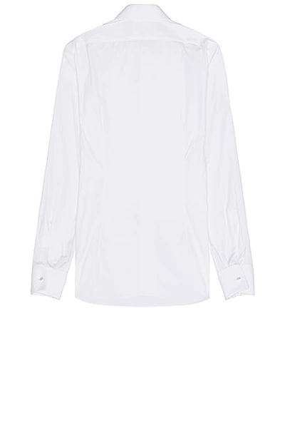 Shop Tom Ford Evening Shirt In Optical White