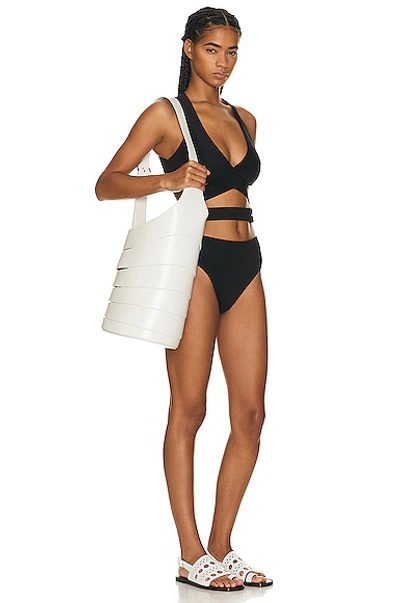 Alaïa Medium Babel Bag In Ivoire