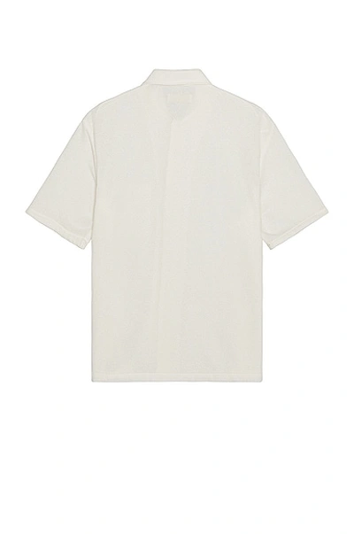 Our Legacy Textured-finish Short-sleeved Box Shirt In White Boucle