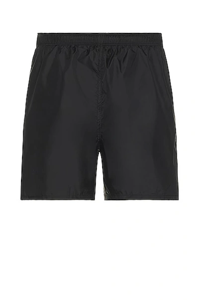 Our Legacy Black Drape Tech Swim Shorts In Black