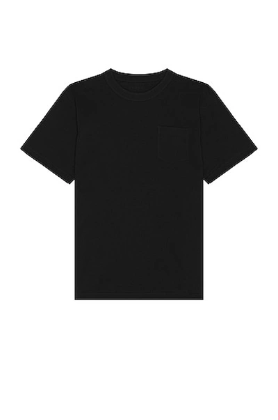 Shop Sacai Side Zip T-shirt In Black