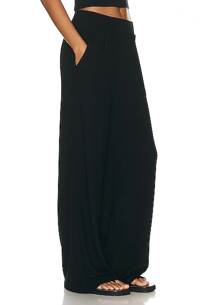 Leset Lauren Pleated Pocket Pant In Black