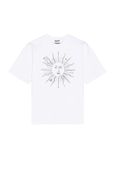 Shop Jacquemus Le Tshirt Soleil In Royal Sun & White
