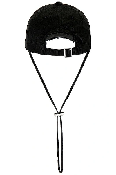 Jacquemus Le Casquette Artichaut Black Baseball Cap With Drawstring In Cotton Man In Black
