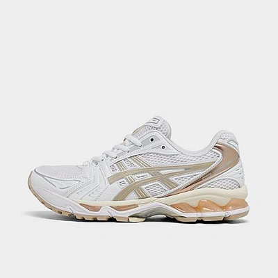 Shop Asics Women's Gel Kayano 14 Running Shoes In White/simply Taupe