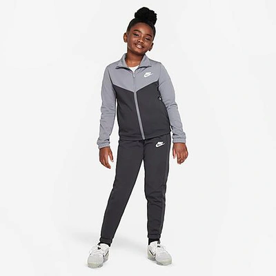 Shop Nike Kids' Sportswear Track Suit In Smoke Grey/anthracite/white